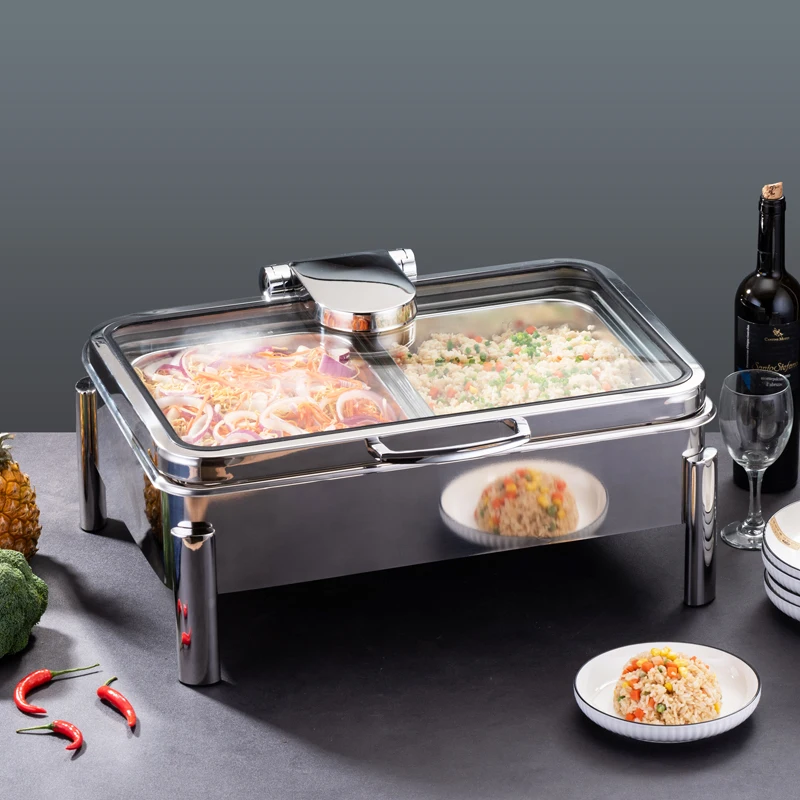 Rectangular Chafing Dishes For Sale Stainless steel 304 Reasonable Chauffandise For Hotel Serving Buffet Equipment