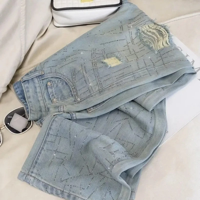 

Female Cowboy Pants Straight Leg High Waist Women's Jeans Korean Popular Clothes Japanese Y2k 90s Original 2000s New in Trousers