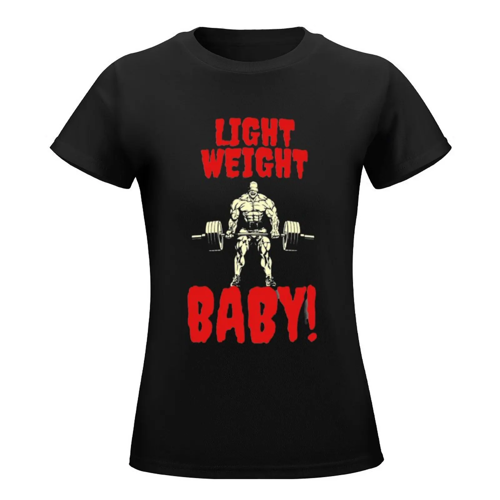 GYM workout- Light weight baby T-Shirt kawaii clothes graphics western t shirts for Women