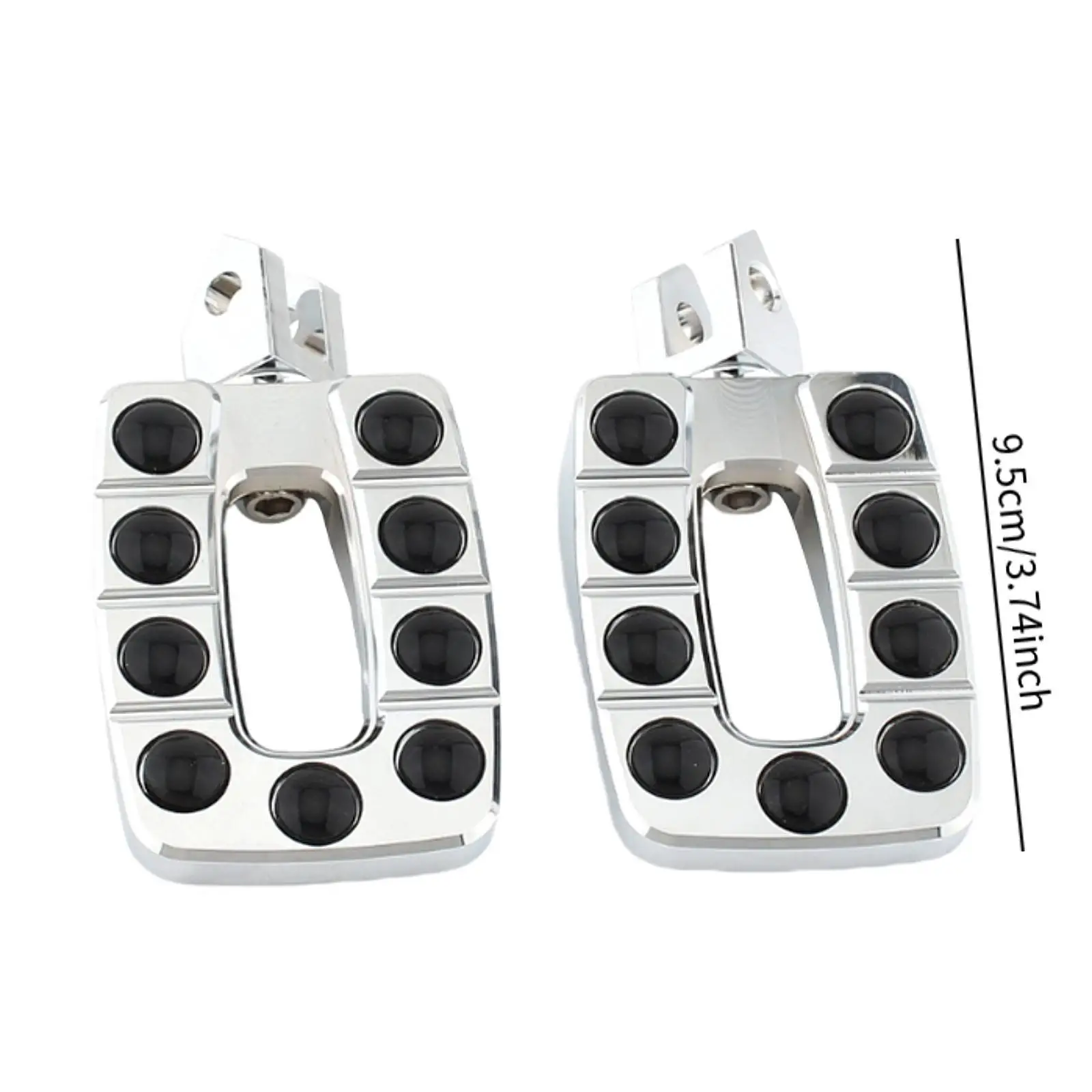 Motorcycle Foot Pegs 1 Pair Practical Aluminum Alloy High Parts Portable Direct