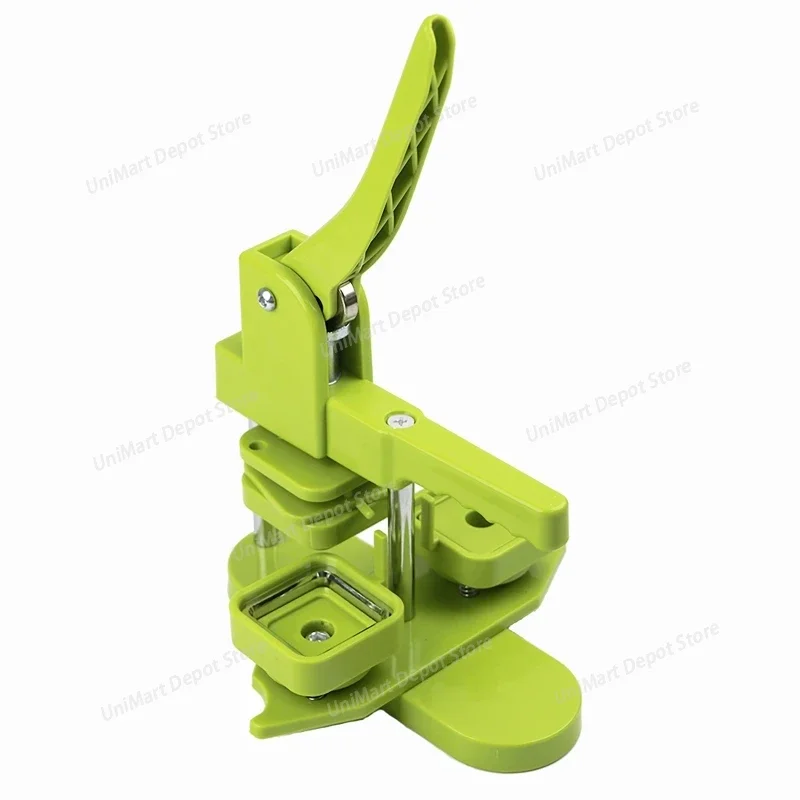 Square Badge Button Maker 50x50mm Machine Rotary Button Press For Refrigerator Magnet Making Button Badge Manual DIY Art Craft