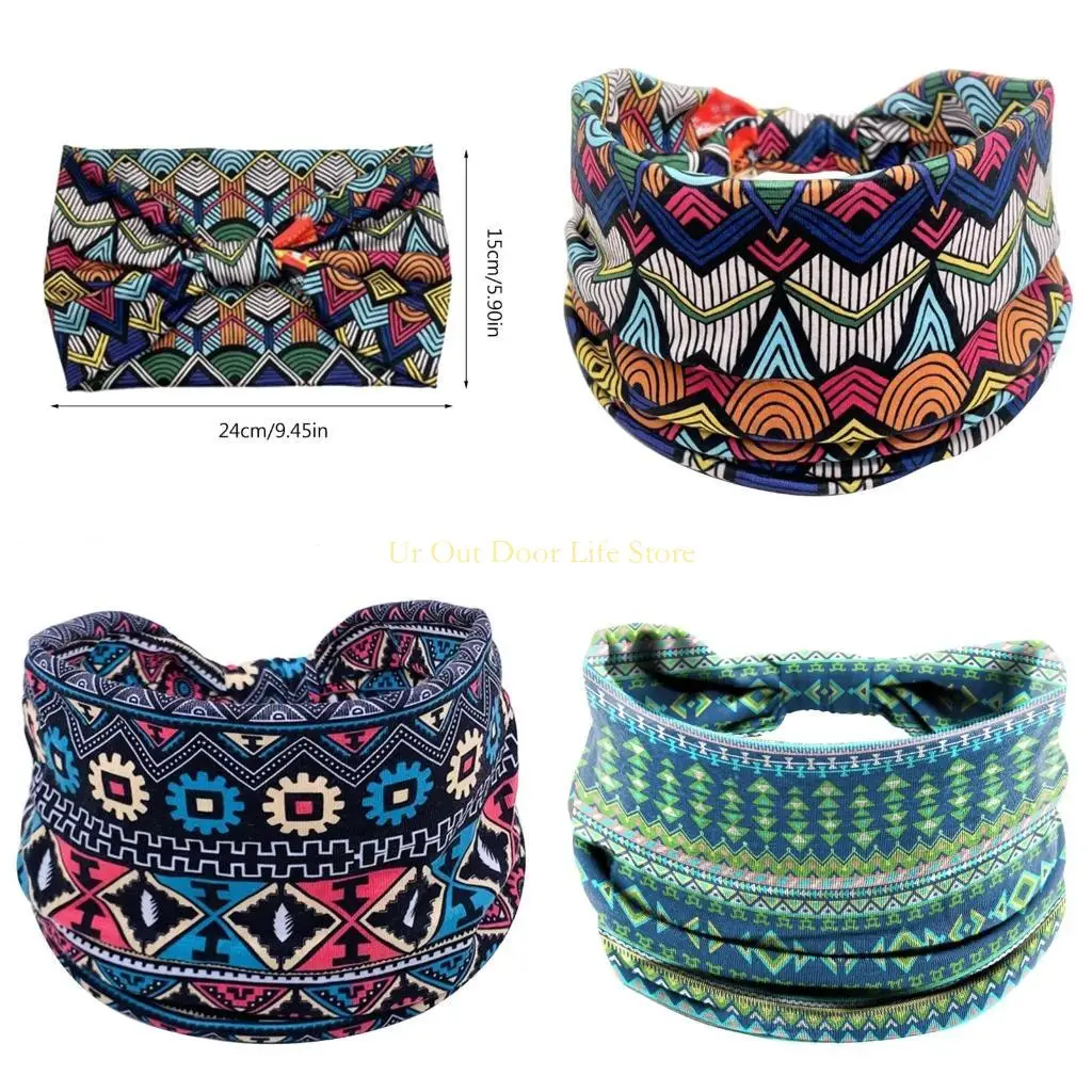 

77UF Женские повязки для йоги для тренировок, эластичная повязка на голову, широкая повязка для волос, повязка на голову для