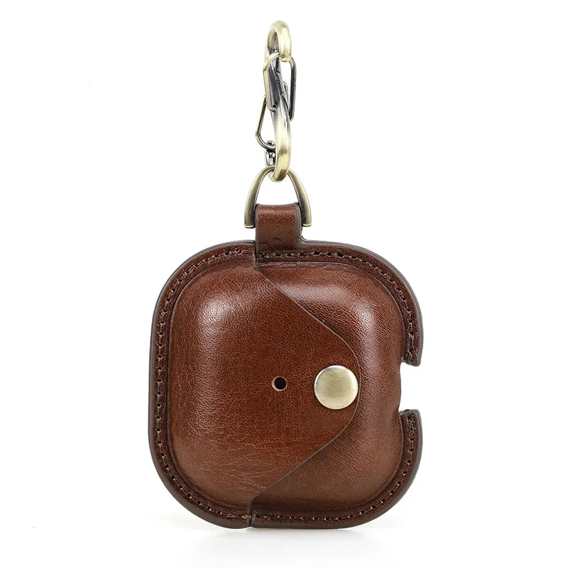 Leather Earphone Case for New AirPods4 Snap-On Full Protection Anti-Fall for Apple 4th Generation Bluetooth Headset Cover