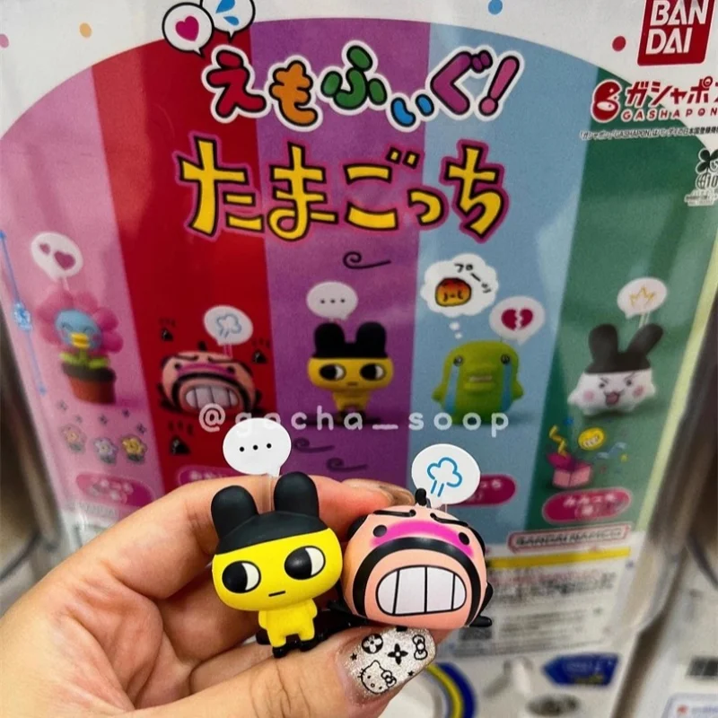 

(В НАЛИЧИИ) Оригинальный набор яиц Bandai Tamagotchi Emoji Memetchi Expressional Gacha Capsule Toy, милый орнамент, подарок