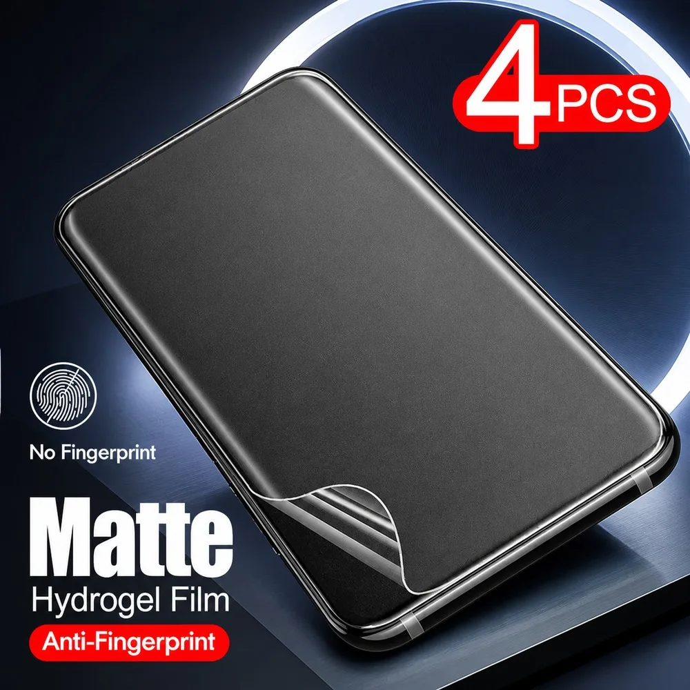 4 Stück Matte Hydrogel-Folie für Motorola Edge 70 70 Fusion 70 Fusion+ Anti-Blend-Displayschutz für Motorola Edge 70 Pro 70 Pro