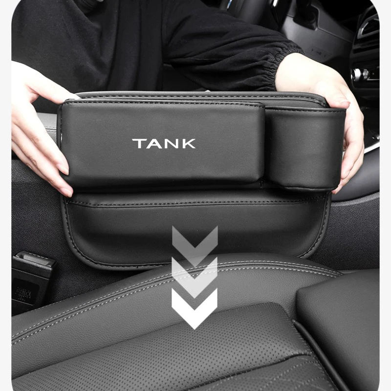 Car Seat Gap Filler Storage Box Water Cup Holder Accessories For TANK Great Wall Tank 300 500 Tank300 Tank500