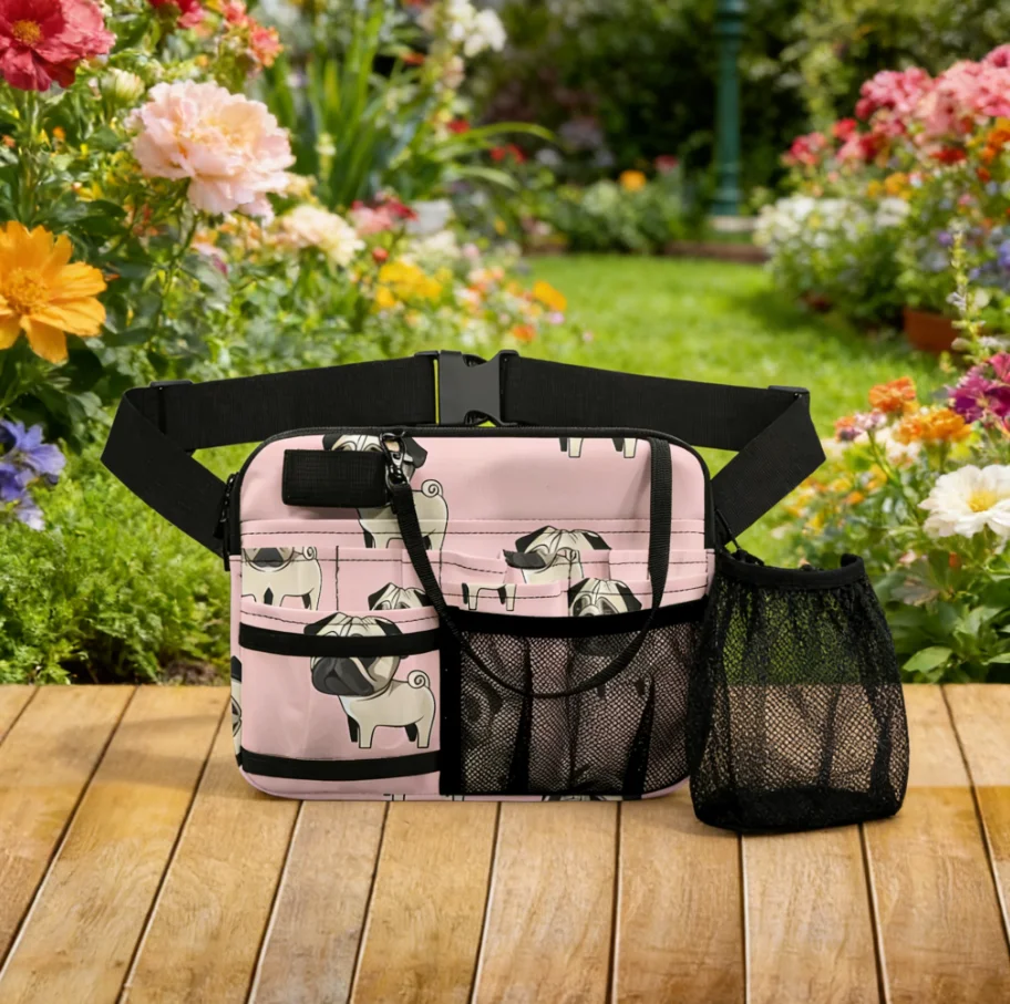 

Cartoon Nurse Cat Utility Fanny Pack, Medical Waist Bag for Nurses, Multi-Pocket Organizer Belt Pouch for Healthcare Work