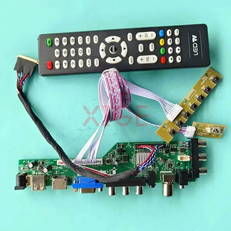 

For LP156WH2(TL) LP156WH2-TLA1 1366x768 Laptop Matrix DVB-C/T 40-Pin LVDS 15.6" AV/USB/DHMI/VGA Driver Controller Board Kit DIY