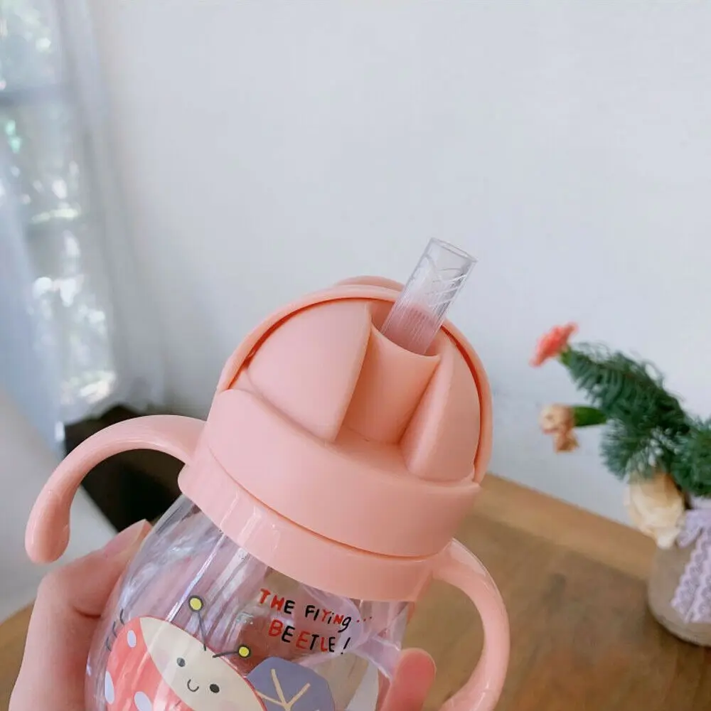 350 ML Children Portable Straw Drinkware Sports Travel Drinking Bottles Water Cup Cute Cartoon Water Bottle Outdoor