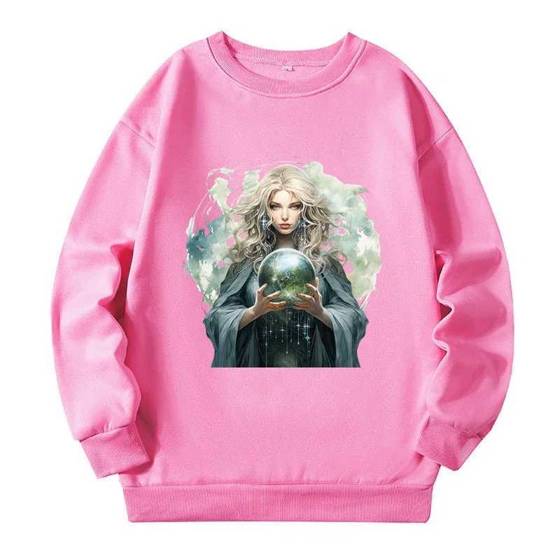 Sudadera de princesa gótica para mujer, Tops de talla grande, estilo callejero americano, otoño y primavera, novedad