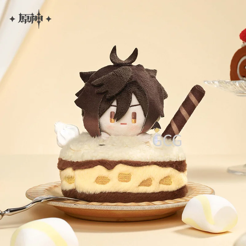 سلسلة مفاتيح Genshin Impact Adventure Party الرسمية المصنوعة من القطيفة معطرة Zhongli Baal تصاميم إكسسوارات مع عطر خفيف، #3