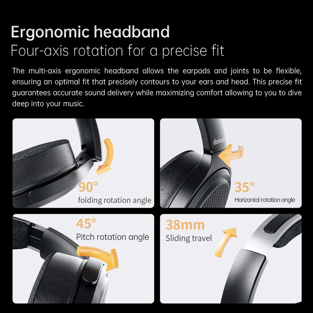 FiiO JT7 Over-Ear Planar Magnetic Audiophile Headphones with 95x86mm Planar Driver design,Adjustable Headband,4.4mm/3.5mm Cable