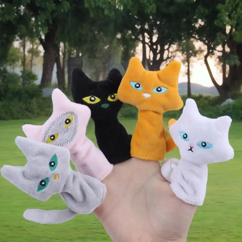Animal Finger Puppets Soothing Dolls Toy Stuffed Toys for Children above 3 Years Old M Dolls Soft Plu Finger Toys