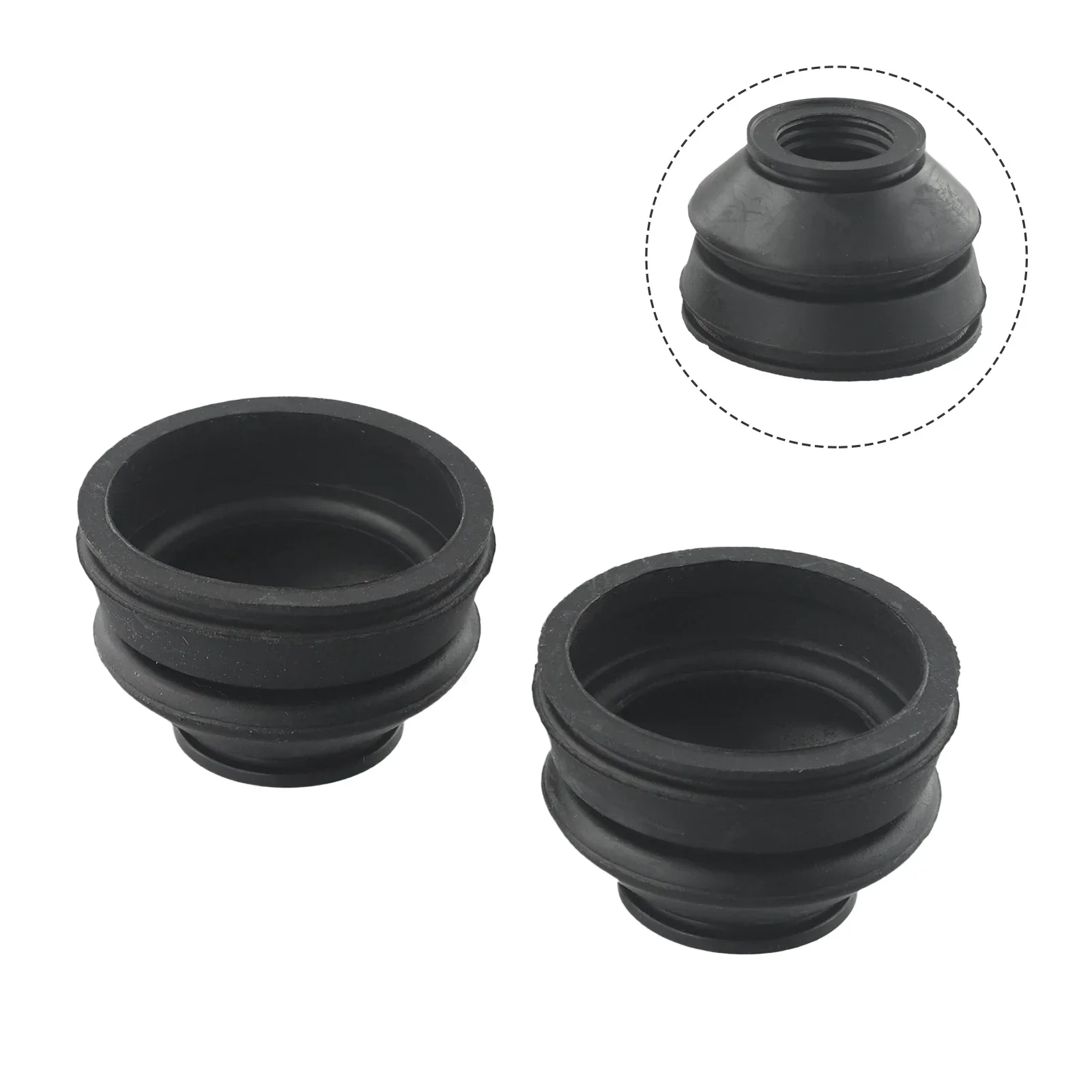 2Pcs Car Suspension Steering Ball Joint Dust Boot Covers  Rubber Track Rod End And Ball Joint Boots Suspension Parts