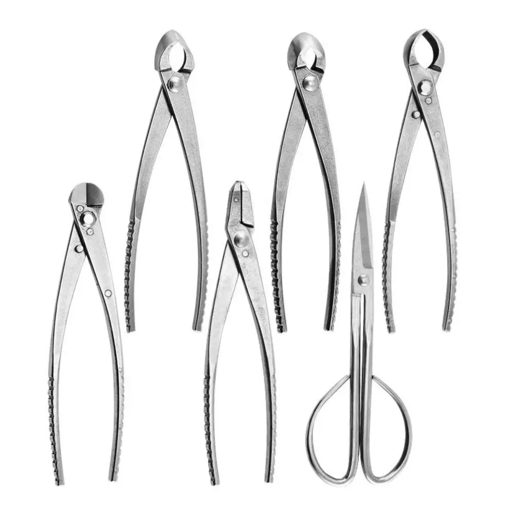 Hand Pruner Stainless Steel Bonsai Tools Anti-slip Portable Ball Joint Shears Multifunctional 21cm Leaf Bud Scissors Landscaping