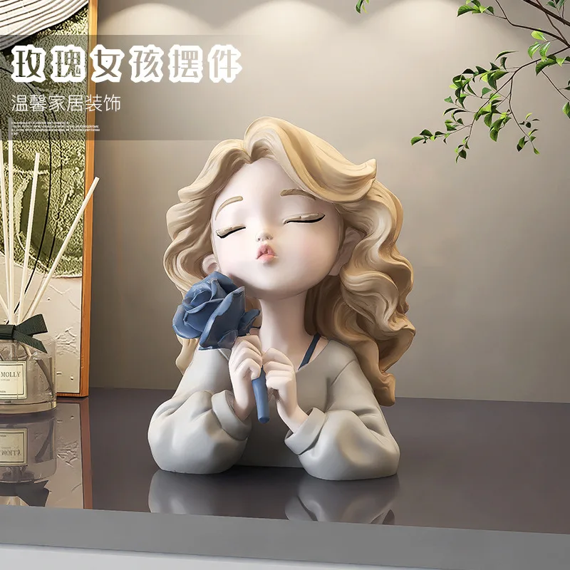 Girls' desktop ornaments, home and office decorations, workstation gifts for girlfriends, stress-relief gadgets