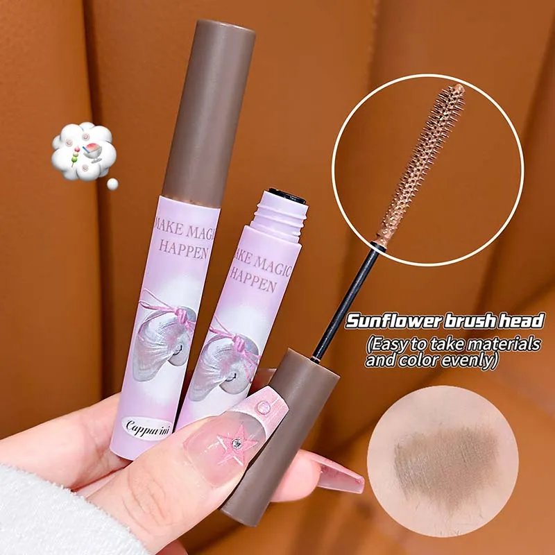 Creme de tingimento de sobrancelha fosco aveludado, secagem rápida, à prova d'água, sem manchas, matiz de sobrancelha para iniciantes, maquiagem natural de sobrancelha