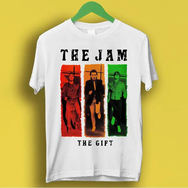 

The Jam The Gift Панк-рок-группа Подарочная музыка Винтажная забавная футболка P1723
