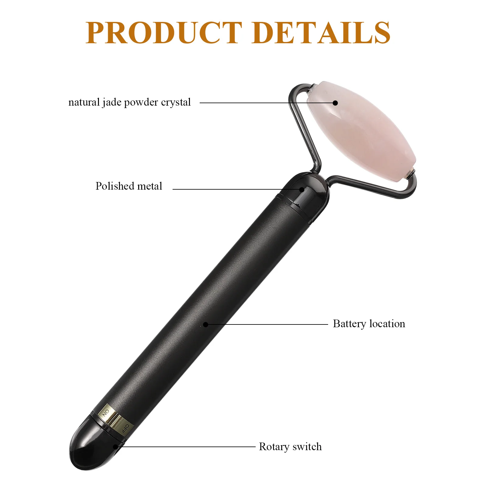 1 set Jade Gezicht Roller 3-In-1 Facial Massager Voor Anti-Aging Verminderen Rimpels Ogen Donkere kringen Elektrische Massage Stok