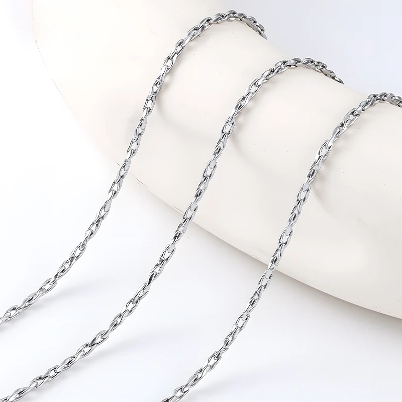 

Stainless Steel Chain Jewelry Making Materials Hip Hop Bracelets Necklaces For Men Women DIY Accessories Crafting Supplies