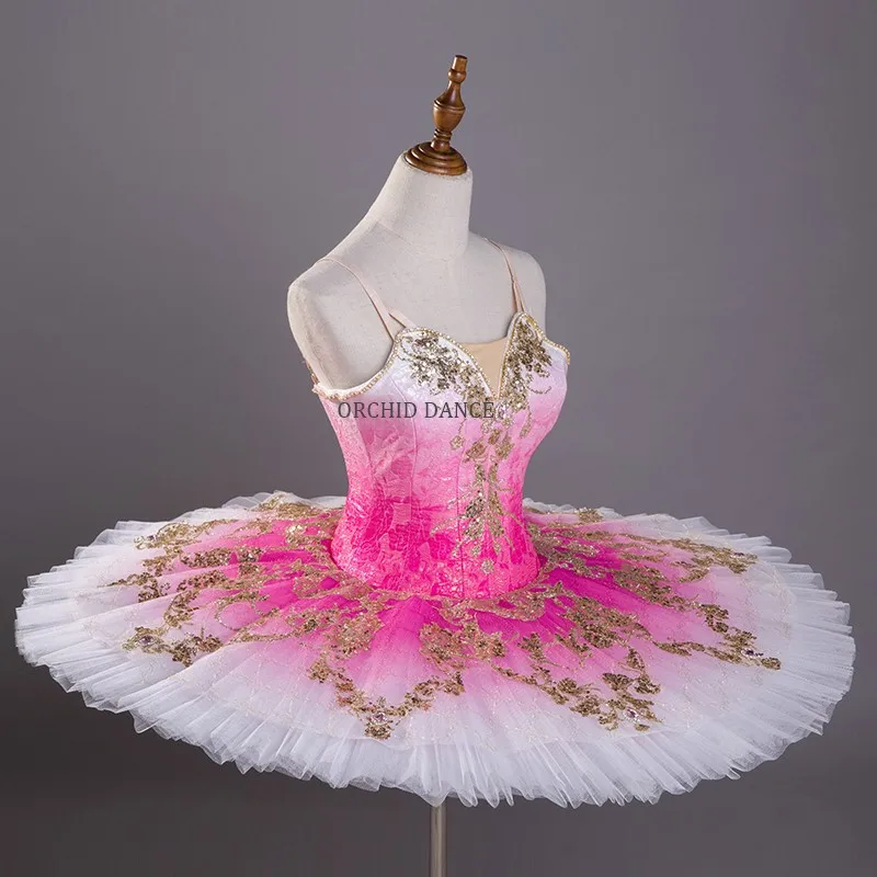 2020 Original Design Professional Fashion High Quality 12 Layers Performance Wear Adult Ombre Pink Ballet Tutu Costume