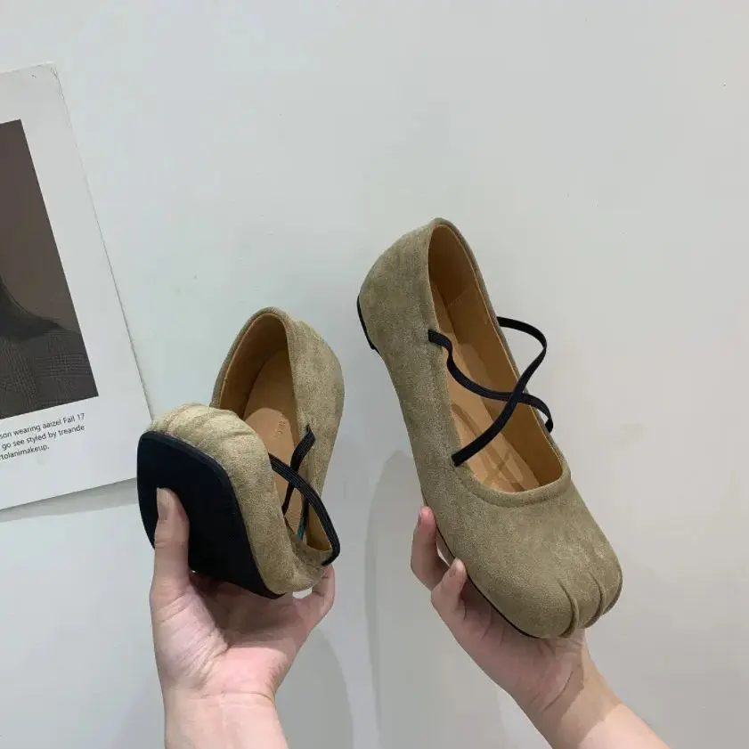 Bailamos New Brand Women Flats Fashion Square Toe Shallow Mary Jane Shoes Soft Casual Ballet Shoes Slingback Shoes