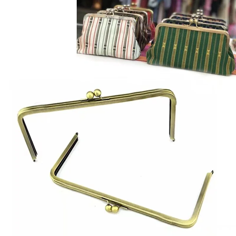 8 1/2 x 2 1/2 inches Bronze Clutch Purse Frame Without Loops