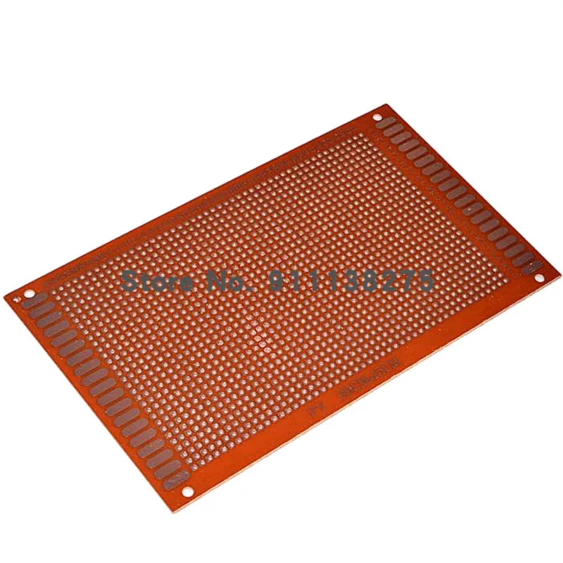 5pcs 12x18 12*18cm Single Side Prototype PCB Universal Board Experimental Bakelite Copper Plate Circuirt Board yellow