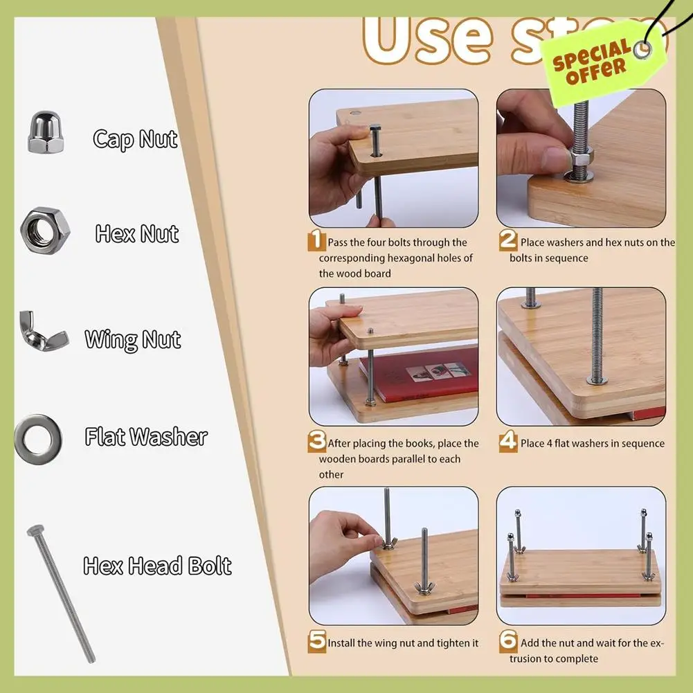 

Advanced Bookbinding Kit, Binding Supplies, Beginner Bone Folder Tool Binding Kit, Bone Folder, Suitable For DIY
