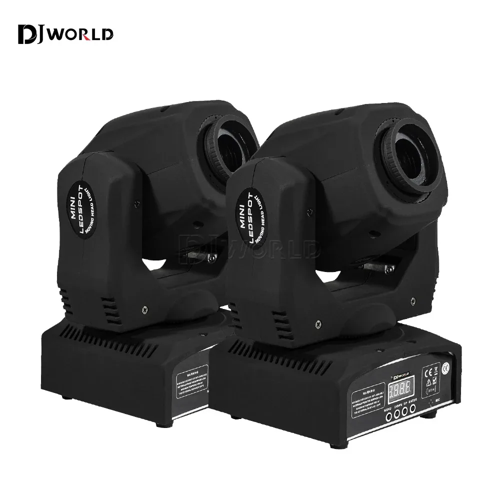 

2PCS/SET 60W LED Gobo Moving Head Light Spot Pattern Manual Focus DMX Rotating LED Stage Pattern Light For Dj Disco Party Clubs