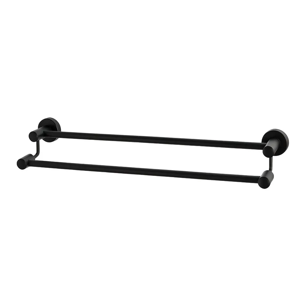 Double Towel Bar Rack 24 Inch Oil Rubbed Bronze SUS 304 Stainless Steel Bathroom Organizer For 4 Towels Wall Mount Hardware