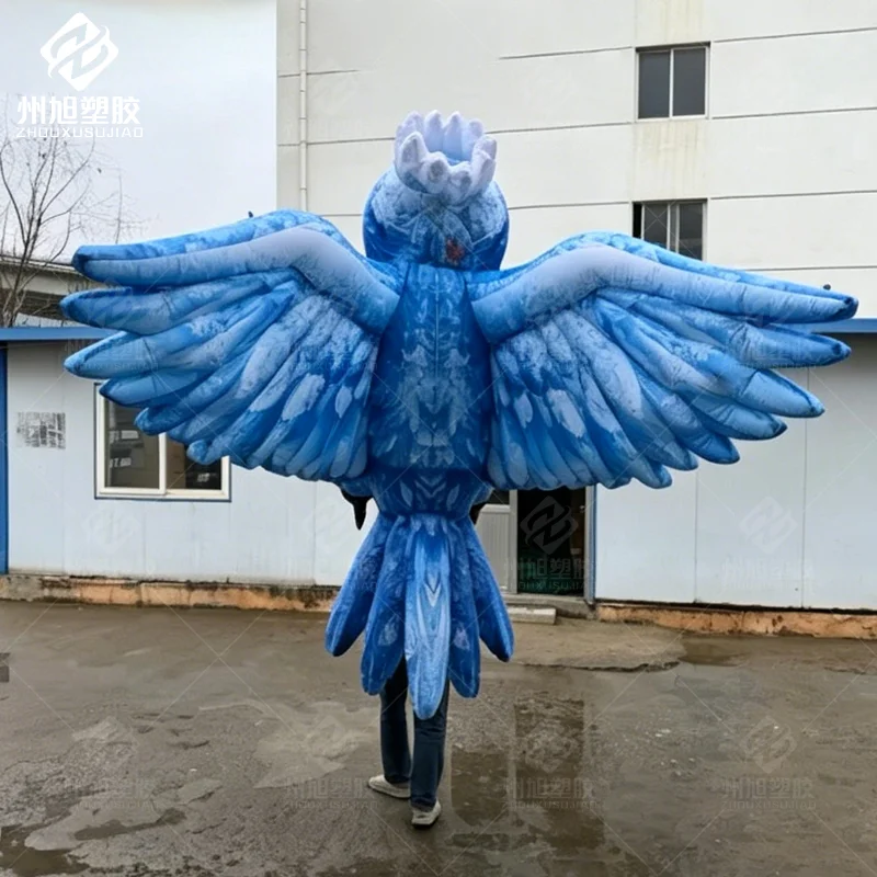 

Надувная модель синей птицы для выступлений, парадов, интерактивной рекламы, надувной реквизит для сцены