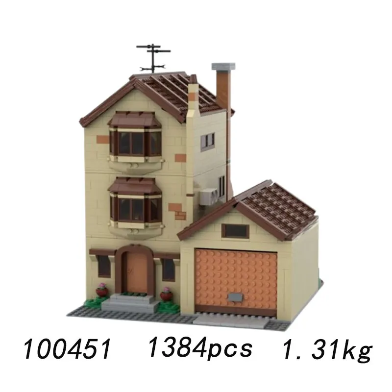 Spot MOC-100451 1384 stücke Haus Kleine Partikel Montage Bausteine Pädagogisches Spielzeug Modell Geschenk Set Ornamente
