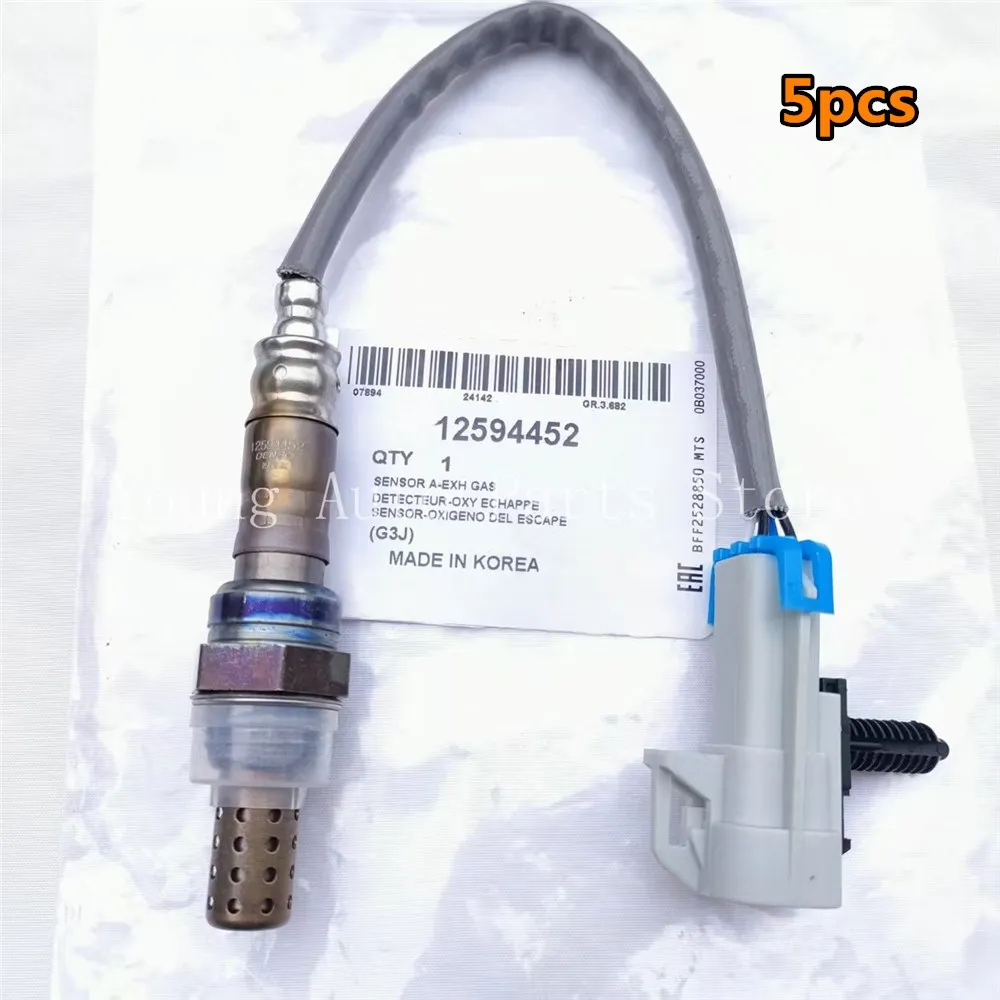 5pcs Oxygen Sensor 234-4668 12594452 O2 Sensor For Chevy Silverado Tahoe GMC Sierra Yukon Buick Cadillac Isuzu Pontiac Saturn