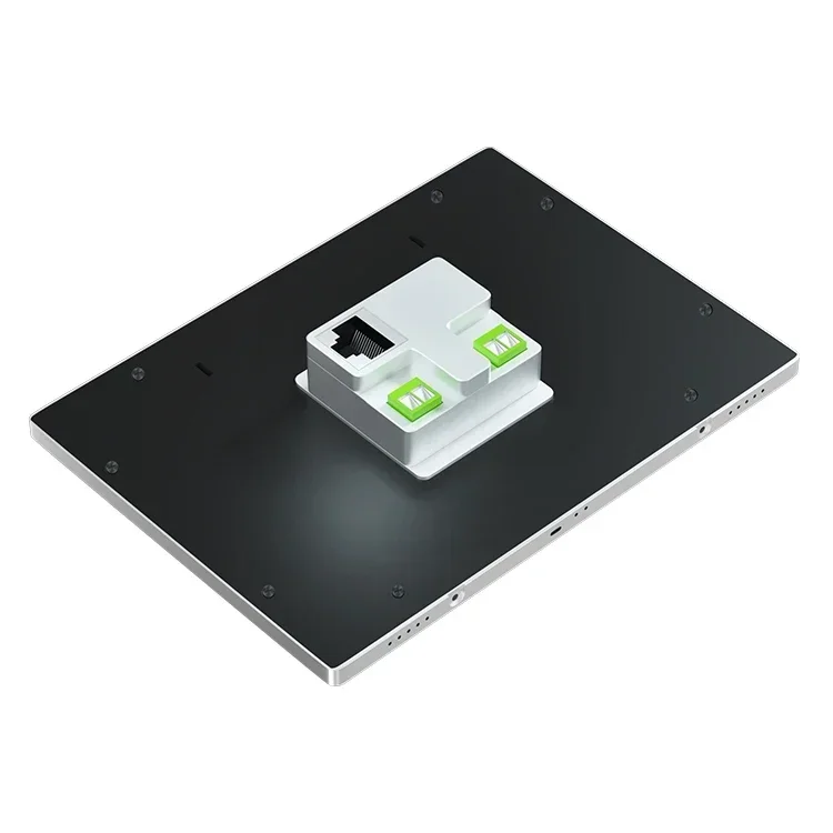 2025 YC-SM10P Smart home automation 10 inch IPS touch screen landscape display Android AIO POE tablet inwall mount