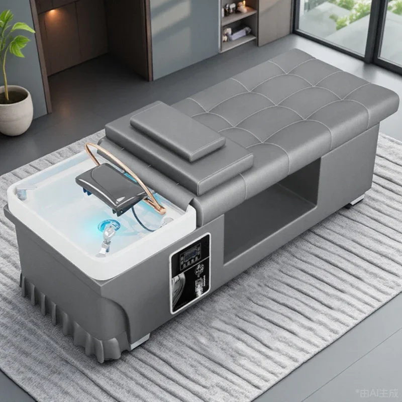 

Nordic Water Cycle Shampoo Chairs Modern Ergonomics Shower Luxury Shampoo Bed Comfort Salon Furniture Silla Peluqueria FYSC