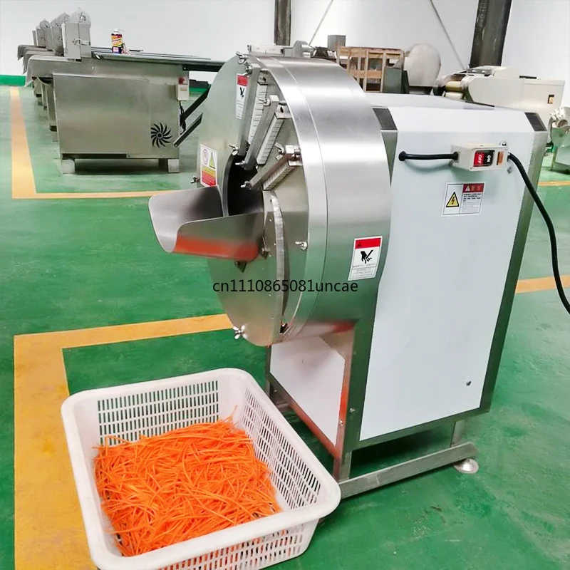 Commercial Vegetable Slicer Shredder Cutter Carrot Strip Vegetable Cutting Machine, Stainless Steel Vegetable Processing Machine