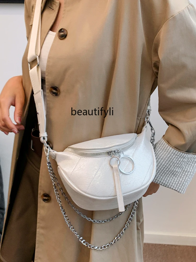 Fashion All-Match Dumpling Bag Women's Korean Style Simple and Casual Shoulder Bag Summer Special-Interest Design Messenger Bag