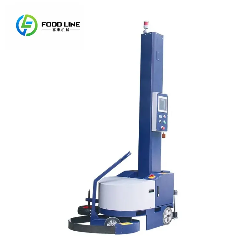 Pallet Height Automatic Robot Pallet Shrink Stretch Film Wrapping Wrapper Packing Machine Customized