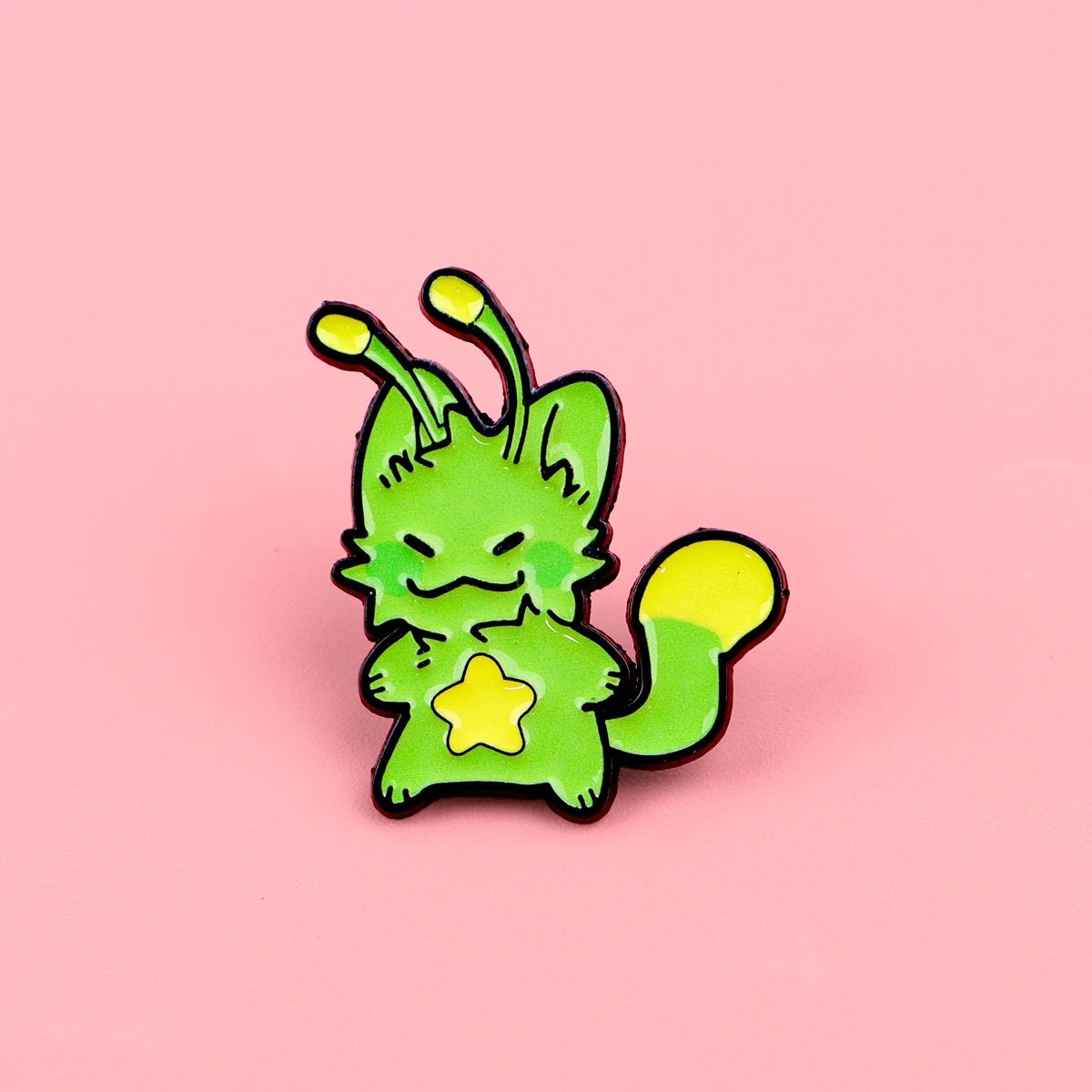 3pcs Cute Alien Cat Enamel Pin Cartoon Animal Brooch For Coat Women's Brooches Fashion Lapel Badges Jewelry Friends Gift