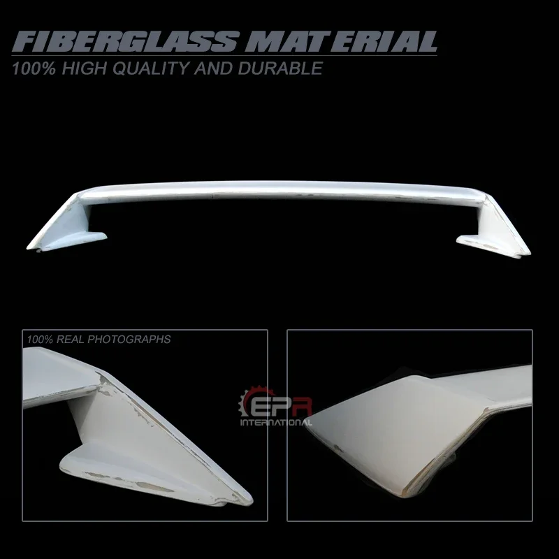 For Nissan S14 JDM Kouki Style FRP Fiber Glass Rear Spoiler Trunk Wing Splitter Drift Tuning Aero Lip Trim Car Accessories