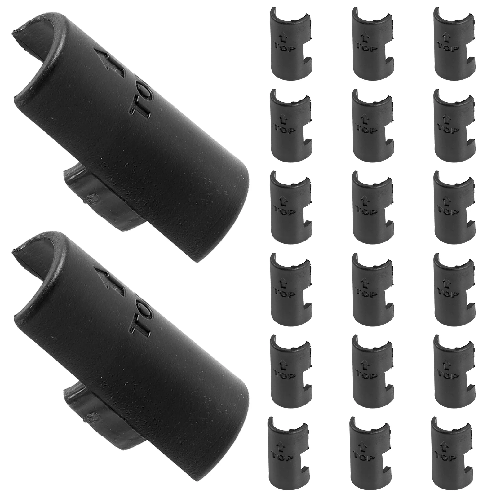 24 Pcs 13mm Post Wire Shelving Accessories Plastic Shelf Fasteners Outer Diameter Clip Replacement Clips for Lock Fixing