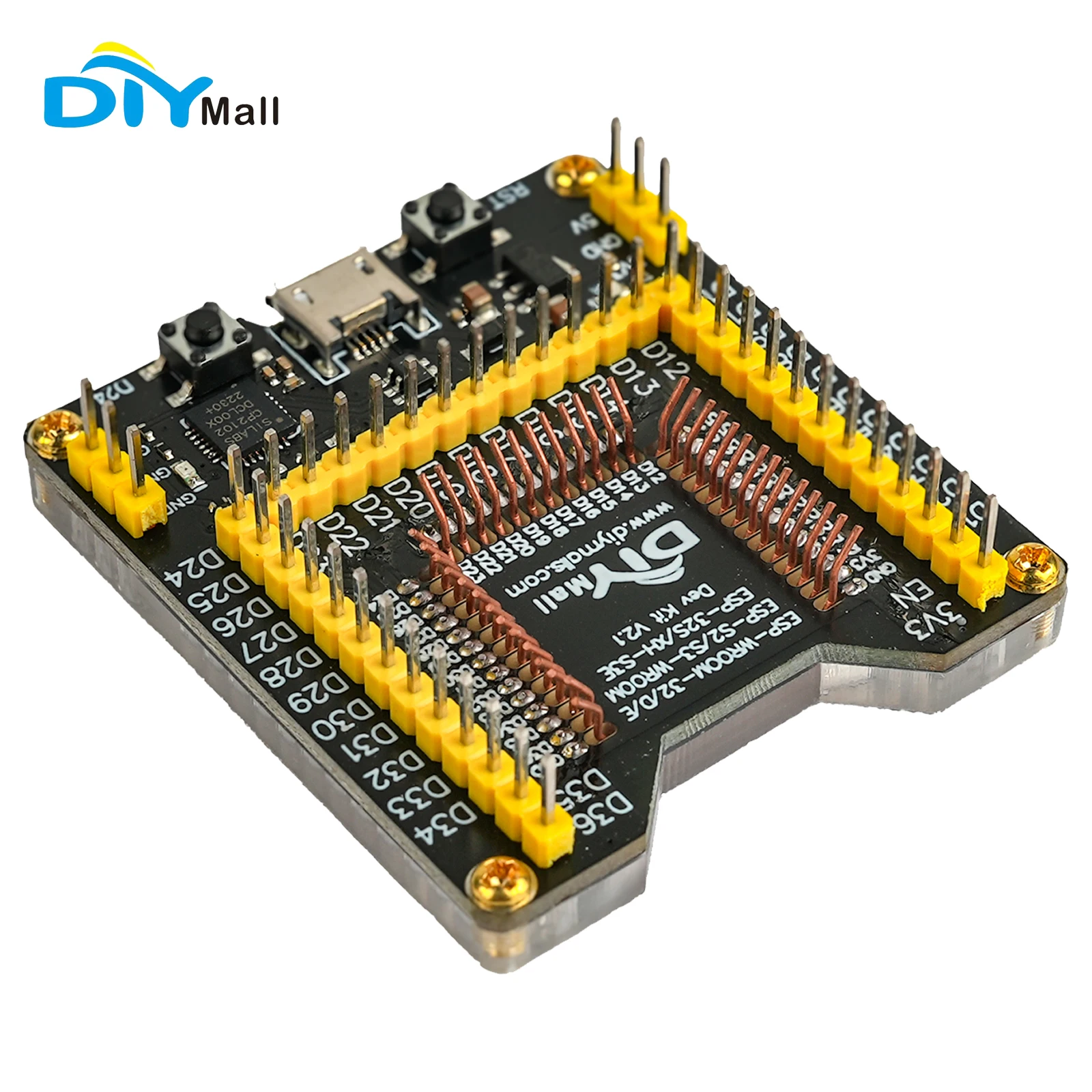 ESP32 Programming Module Test Board Burning Fixture System Development Board (Without Module)