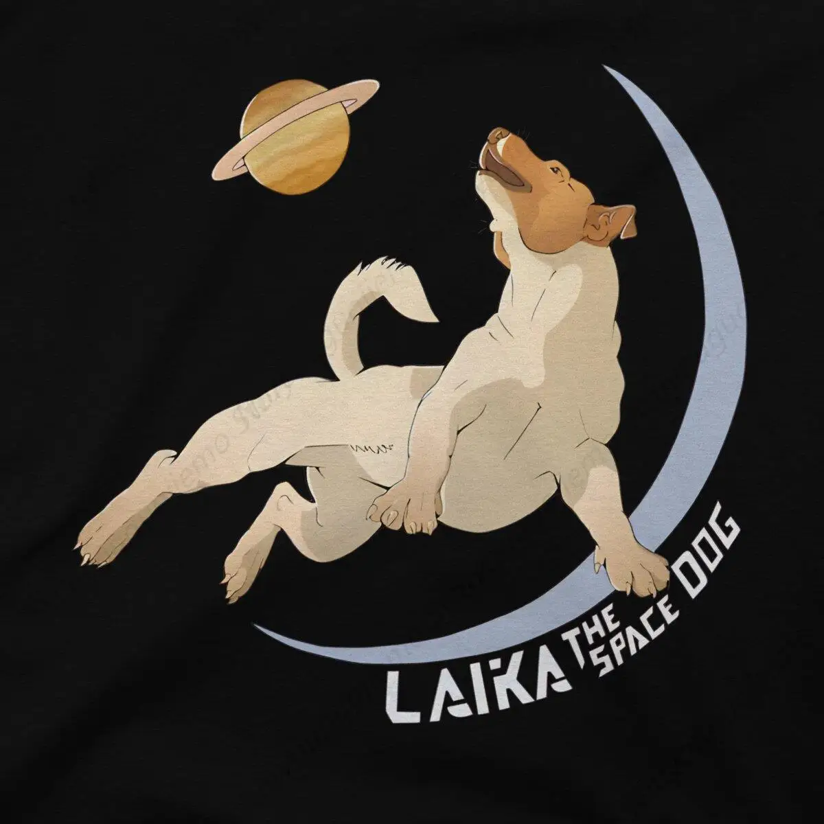 تي شيرت Laika First Space Dog للرجال، سويت شيرت ناعم للترفيه، تي شيرت عصري منفوش