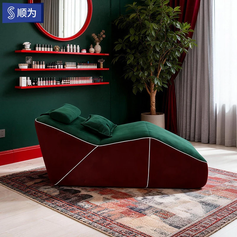 Massage Table & Bed,Beauty Salon Furniture,Single-Person Eyelash , Compressed Sofa , Face Washing And Ear Cleaning Bed, Beauty S