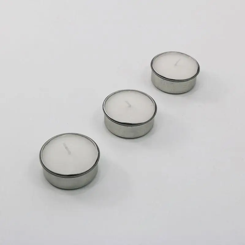 U75C Metal redondo o suporte da xícara tealight tocador vela vazia para acessórios contêiner caixa para o fusão