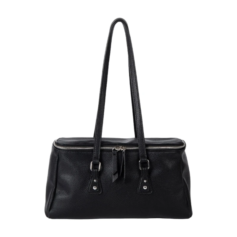 

A3PE Women Shoulder Bag Top Handle Bag Trendy Underarm Bag Simple Handbag Armpit Bag