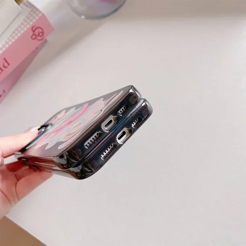 2.5 Acrylic Volcano Pattern iPhone 12 13 14 15 Pro Max Protective Case