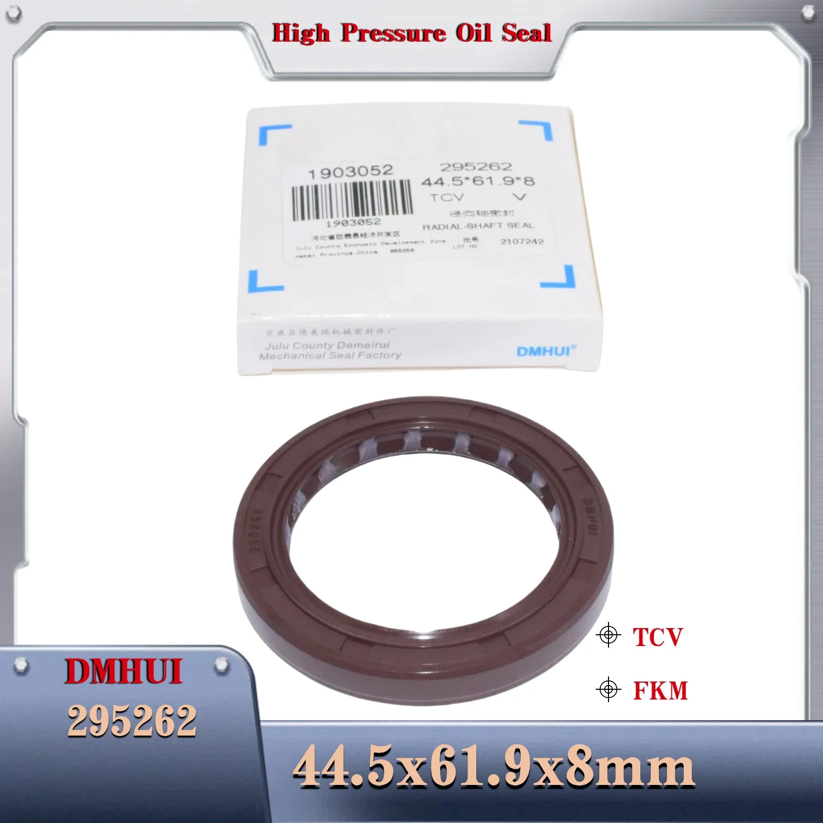 Rotary Shaft Seal 295262 44.5x61.9x8 Hydraulic Pump or Motor Repair Kit Parts High-Pressure Skeleton Shaft Oil Seal 44.5*61.9*8