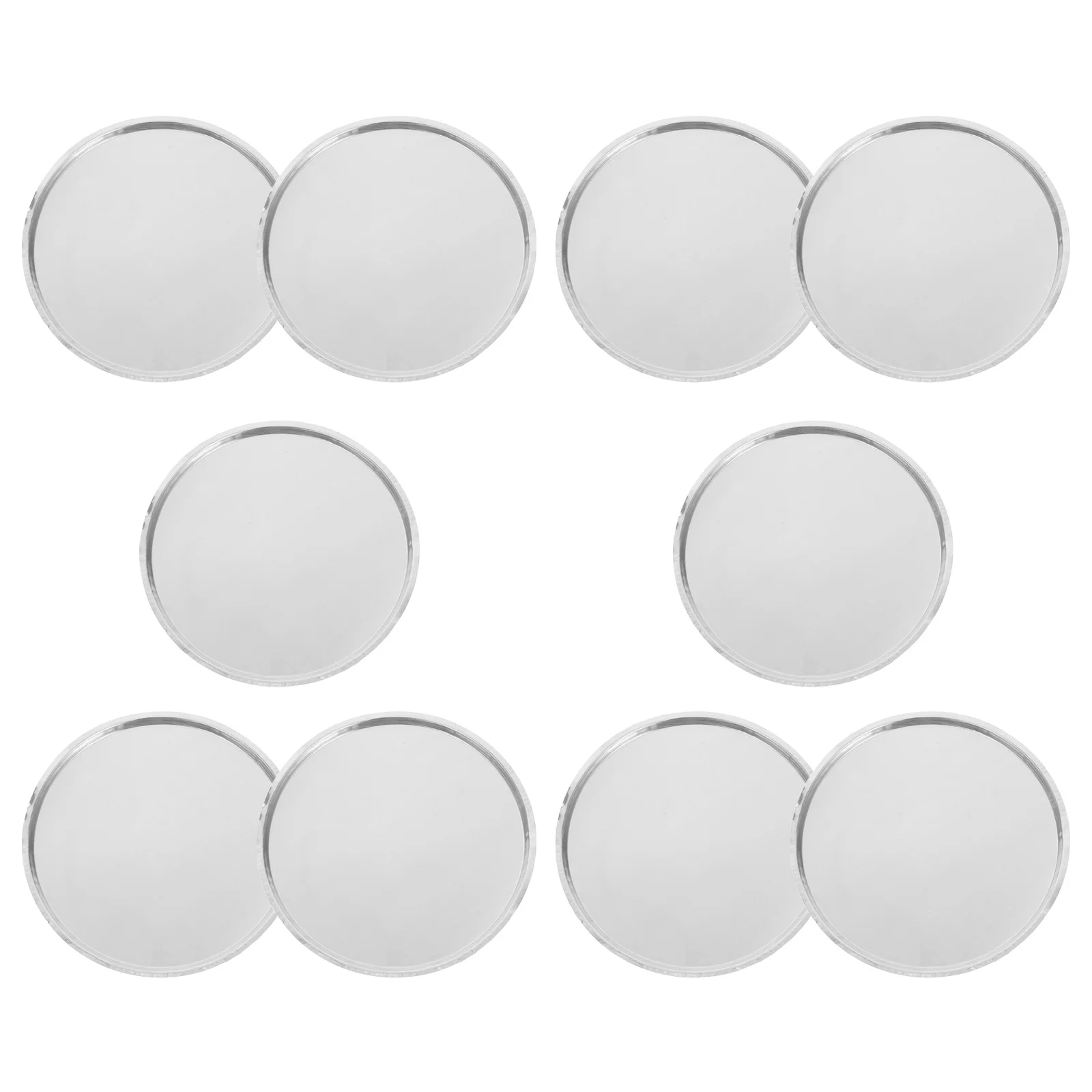 

10Pcs Laboratory Weighing Dishes Aluminum Smooth Surface Spill-Proof High Precision Lab Scale Trays for Powder Liquid